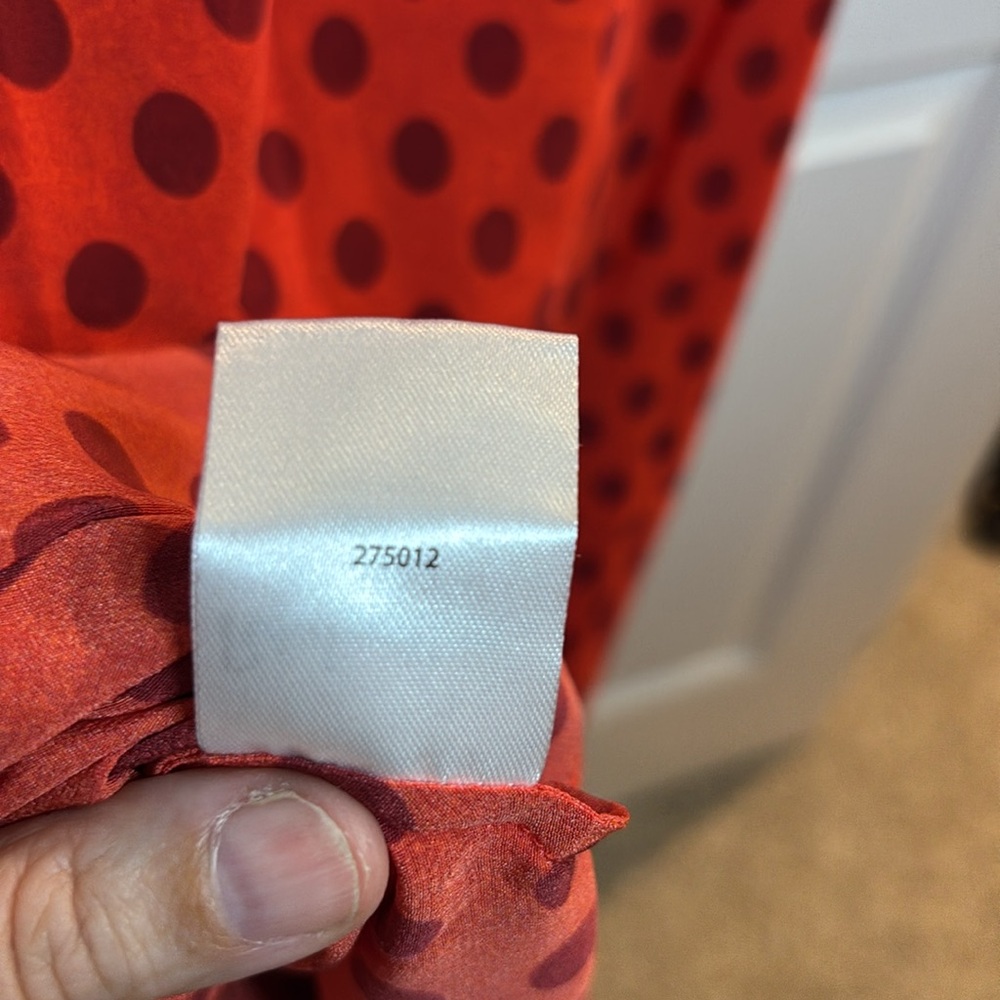 NWT REALISATION The Allegra Silk Polka Dot Maxi Dress in Aura (red) sz XS - Picture 10 of 12